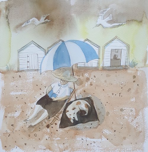 Beach Nap by Mary Stubberfield