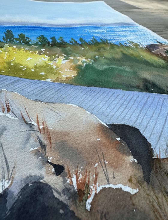 A sunny autumn day on Lake Sivan