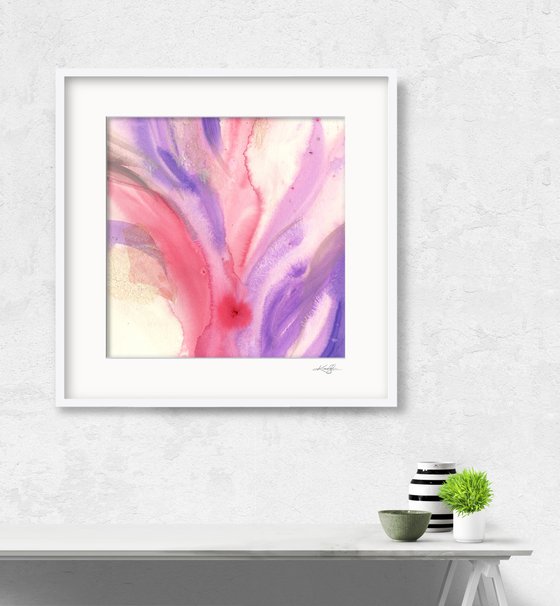 Soul's Bloom 11 - Spiritual Abstract Floral Painting by Kathy Morton Stanion