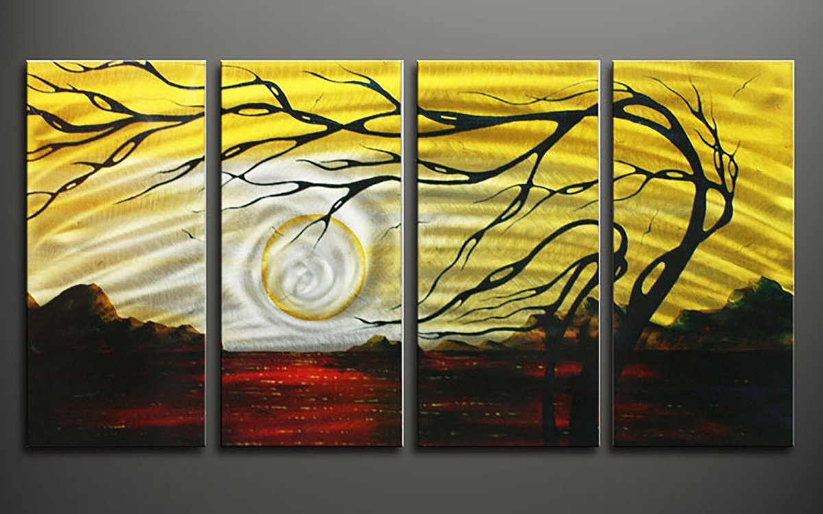Abstract Painting By Dong Su, 50 X 25, Twilight Whispers, Original Artwork