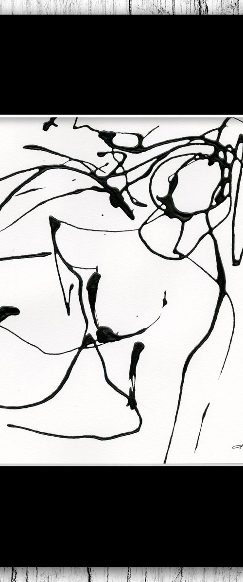 Doodle Nude 19 - Minimalistic Abstract Nude Art by Kathy Morton Stanion by Kathy Morton Stanion