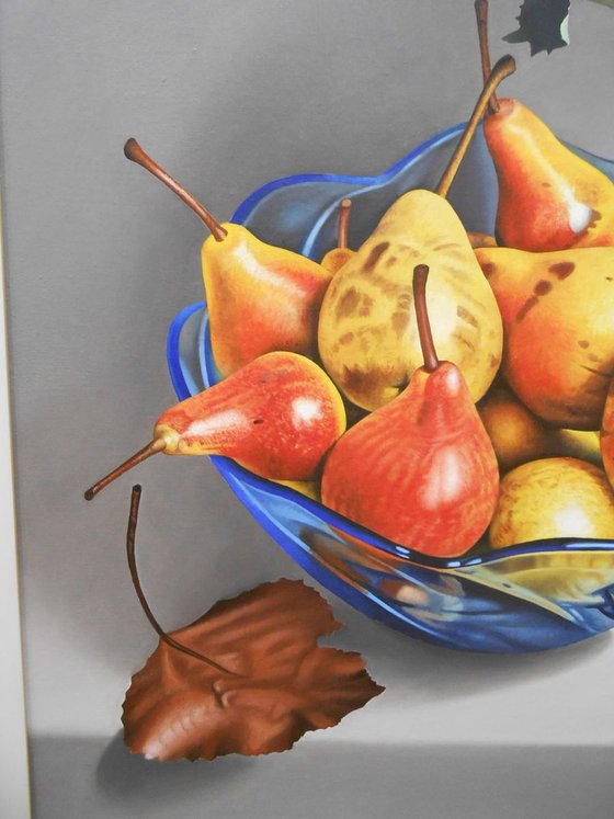 Pears and Autumn Leaves