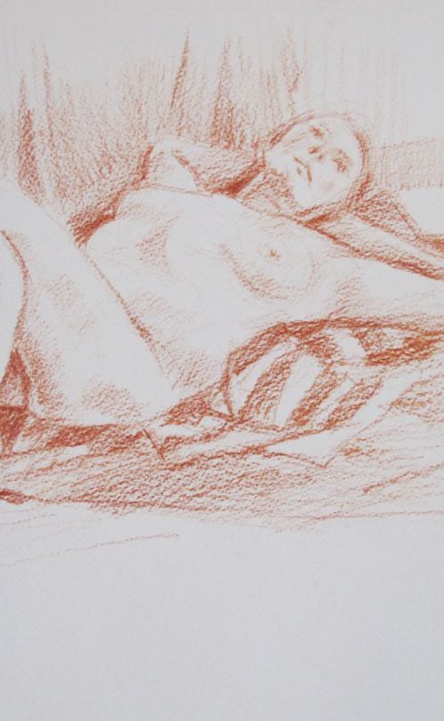 reclining female nude by Rory O’Neill