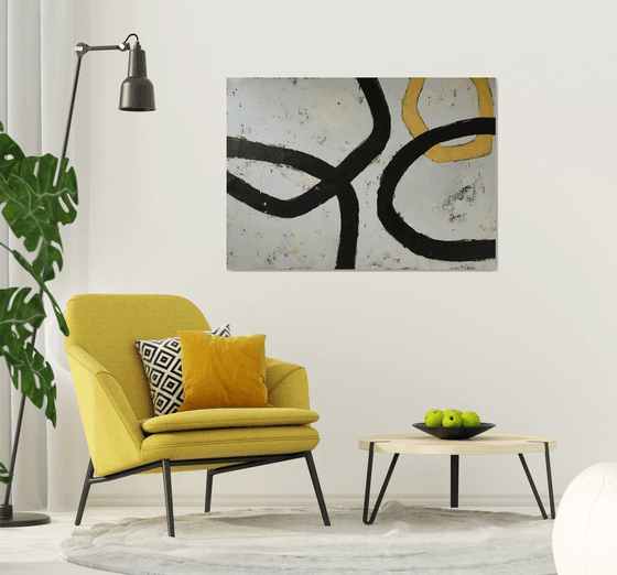 Connected - Large abstract artwork