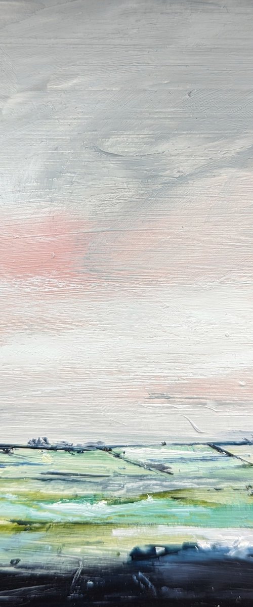 Miniature Abstract Chilterns Landscape #5 by Jo Earl