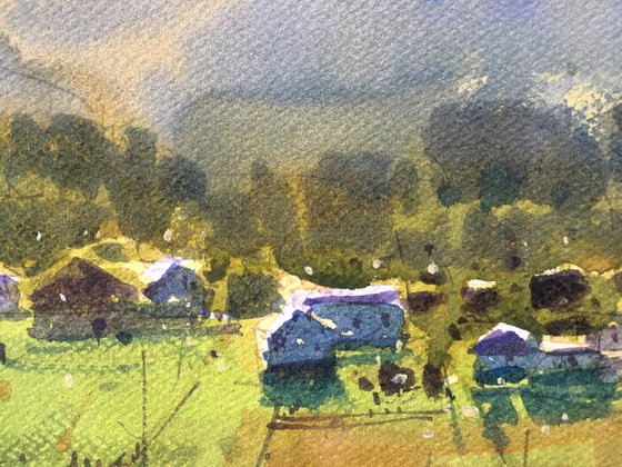 Warm evening. Carpathians