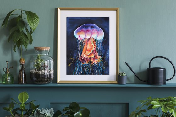 Jellyfish - original watercolor artwork