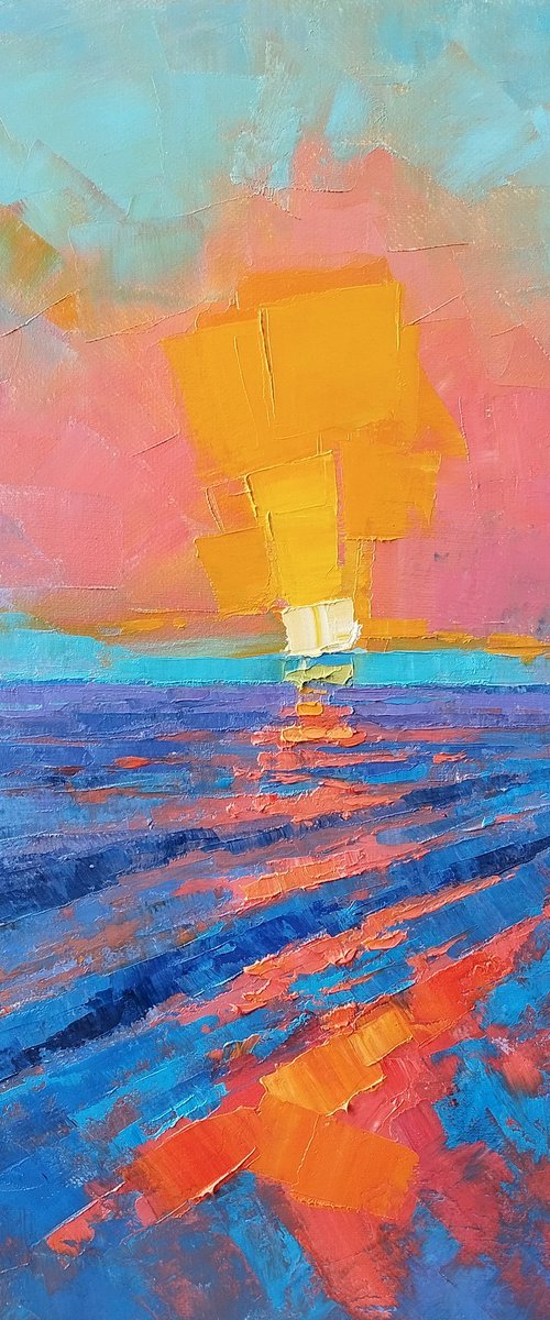 Sunset Sail by Narek Qochunc