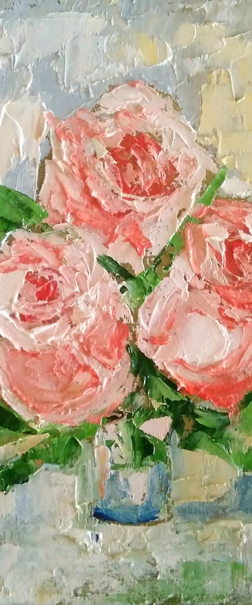 Pink Roses by Yulia Berseneva
