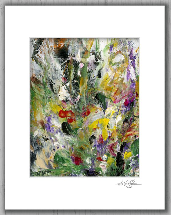 Floral Fall 28 - Floral Abstract Painting by Kathy Morton Stanion