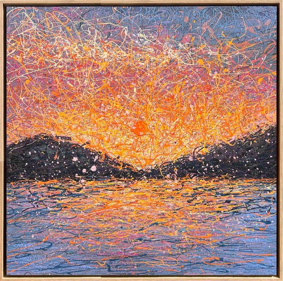 When Stillness Becomes Love - framed