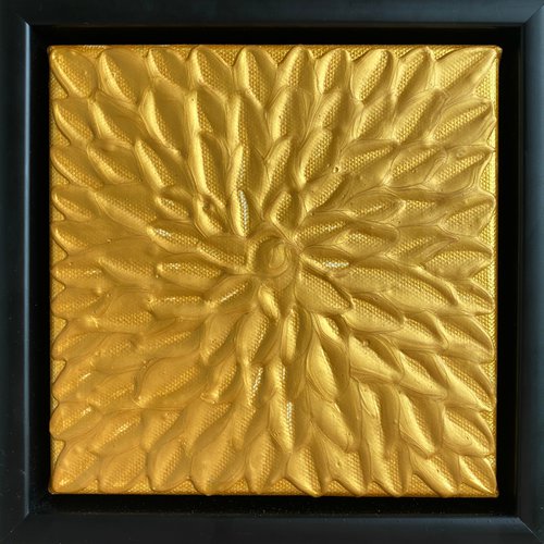 Gold abstract mini by Guzaliya Xavier