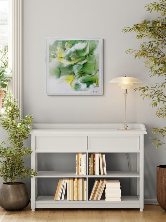 Maturitas 6, Abstract, contemporary, green