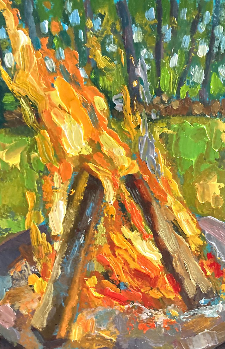 Westward Flame Part Ii By Jimmy Leslie, 4 X 6, Artwork For Sale On Artfinder