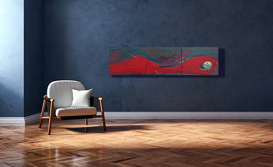 "The moon" polyptych