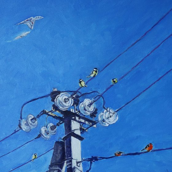January Birds on Poles