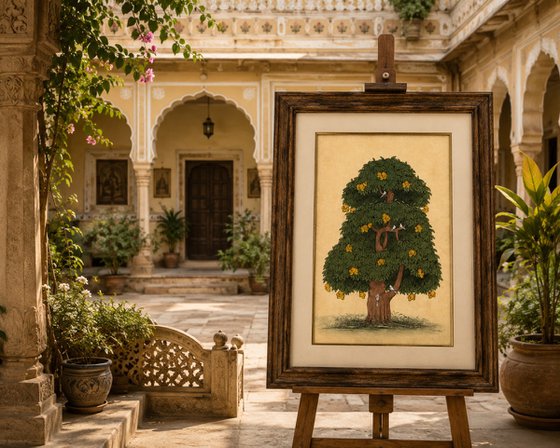 Royal Mango Tree | Original Miniature Art
