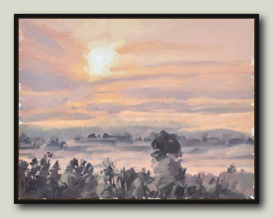 June 11, Loire Valley, sunrise mists