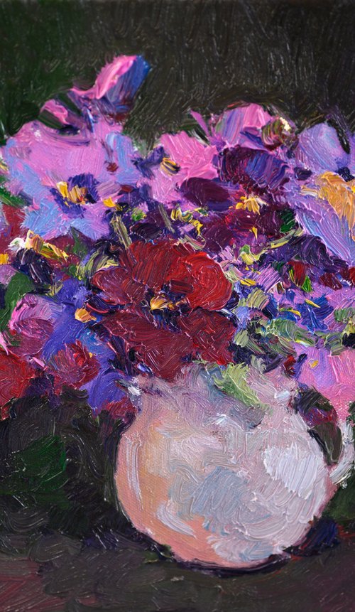 Pansies in a Vase by Suren Nersisyan