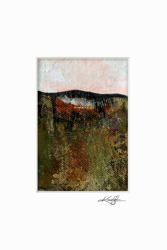 Mystical Land Collection 16 - 3 Textural Landscape Paintings by Kathy Morton Stanion