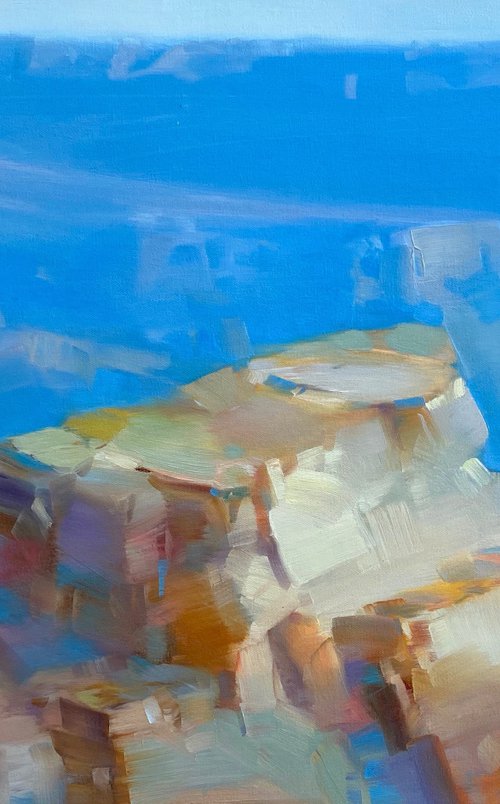 Canyon Rock, Original oil painting, Handmade artwork, One of a kind by Vahe Yeremyan