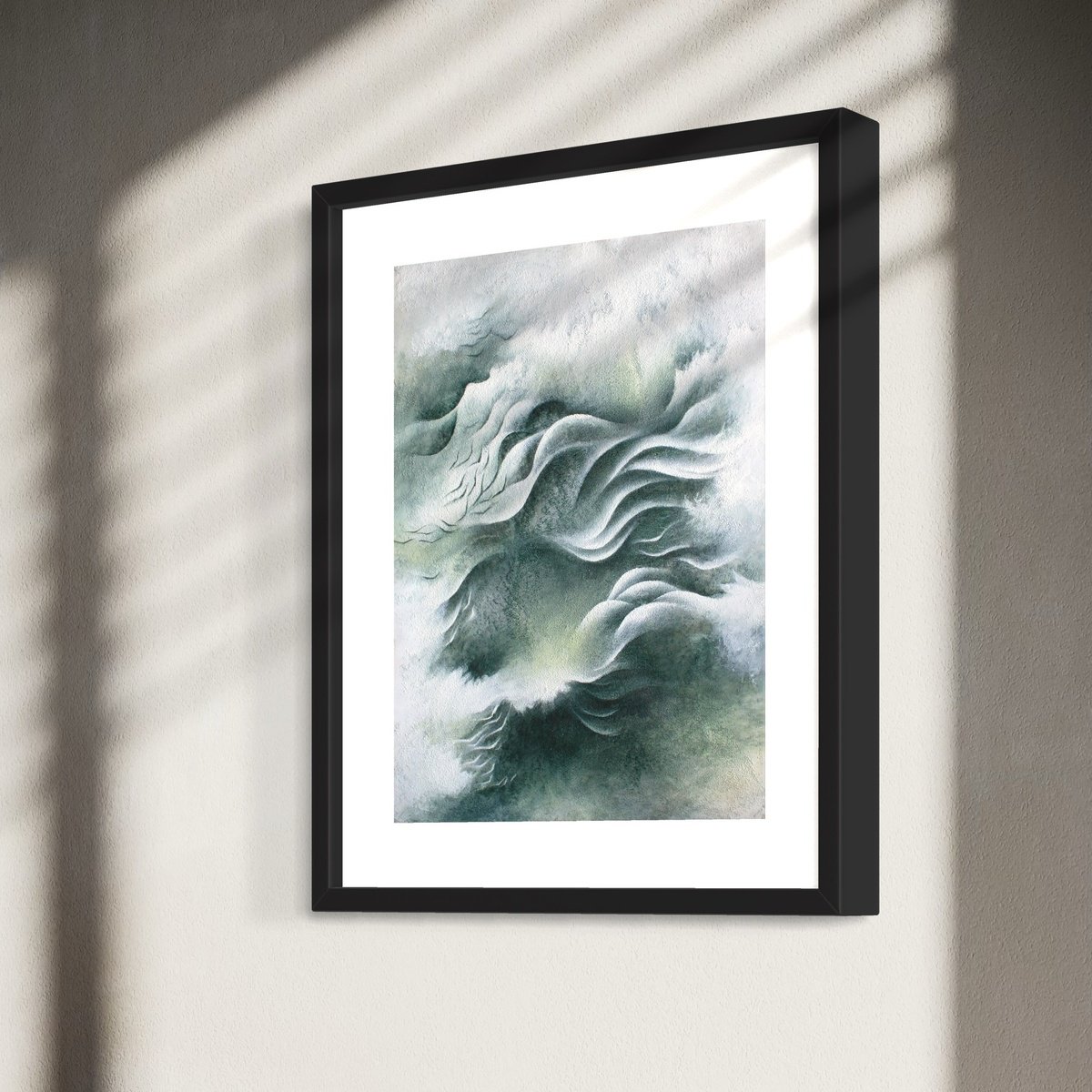 Organic Abstract Acrylic Painting By Francesca Borgo, 17 X 20, Endless Streams, Original Artwork