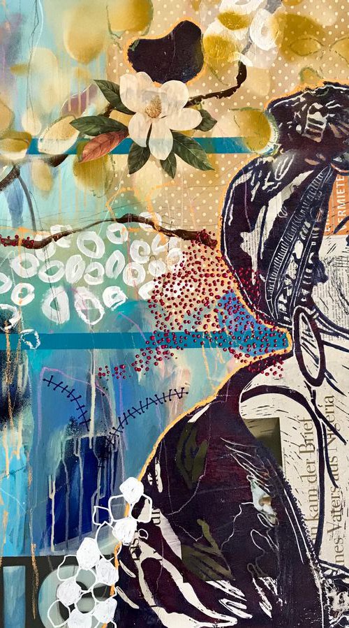 The queen sleeps beside the magnolias by Marita Tobner