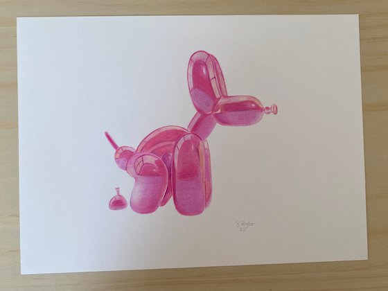 Pink balloon dog