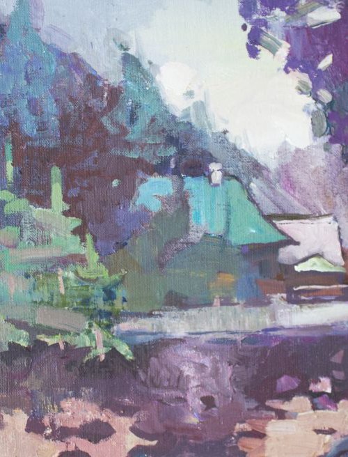 At the stream during a rain by Anastasiia Grygorieva