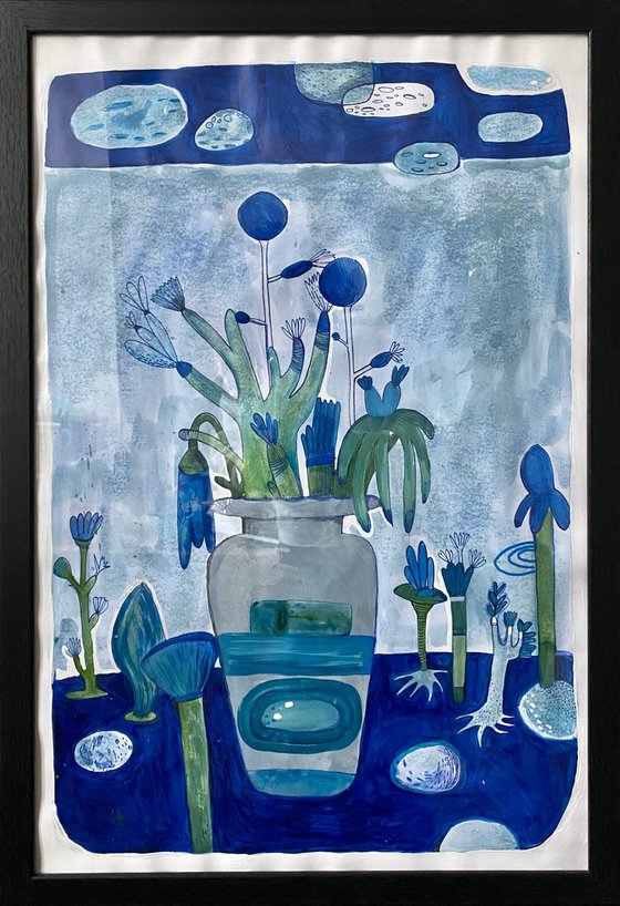 Blue vase