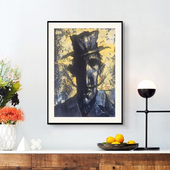 look from the inside (34x50cm, Acrylic/canvas, ready to hang)