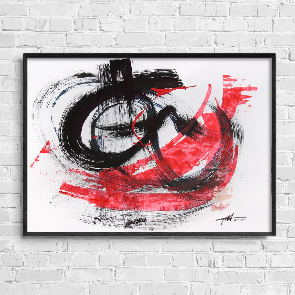 Organic Abstract Acrylic Painting By Anatoliy Menkiv, 33 X 24, #72 Metaphysics Series, Original Artwork