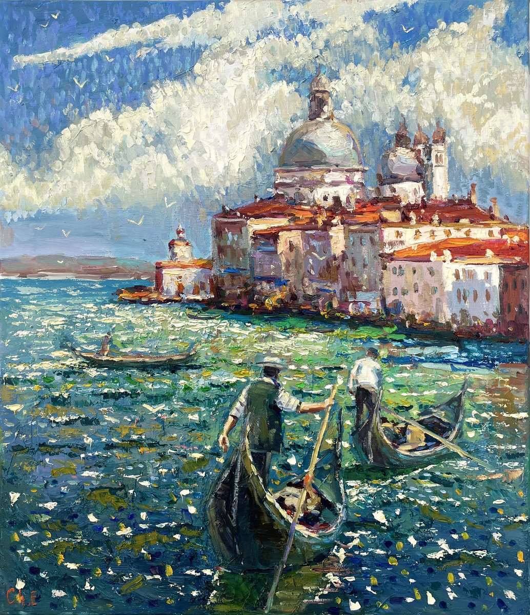 Morning In Venice By Evgeny Chernyakovsky, 24 X 27, Artwork For Sale On Artfinder