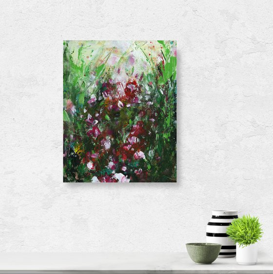 Garden Of Enchantment 8 - Floral Landscape Painting by Kathy Morton Stanion