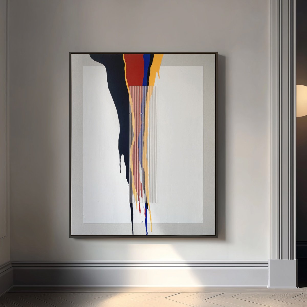 Abstract Acrylic Painting By Andrey Pavli, 47 X 59, Worldview, Original Artwork