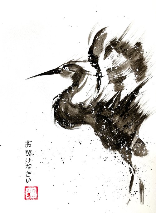 great blue heron by Victor de Melo