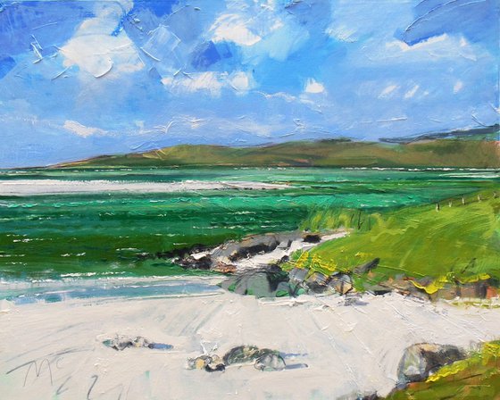 Hebridean Green Waters and Blue Sky