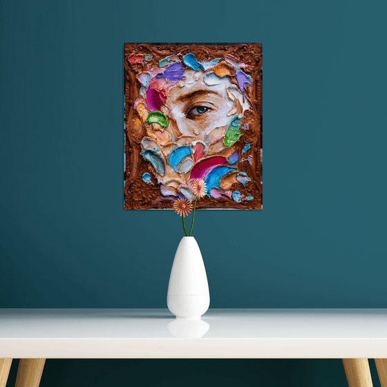 Abstract impasto painting 5