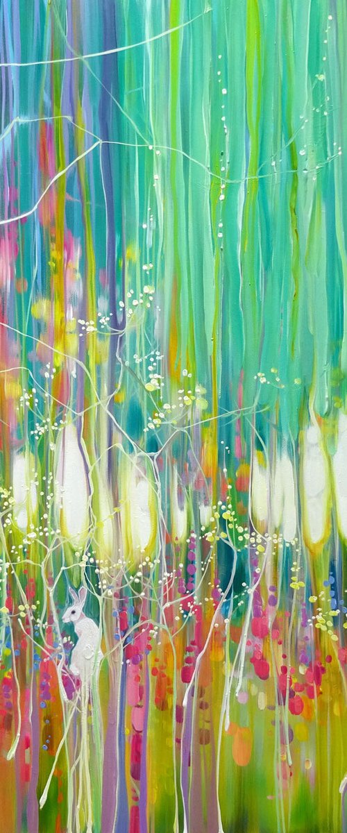 White Hares Garden by Gill Bustamante