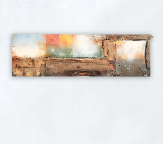 abstract earthtone (36 x 123 cm) Dee Brown