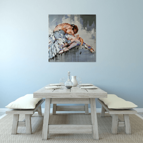 Magic Time - Ballerina painting-Ballet painting