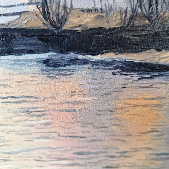 The Elbe in the evening
