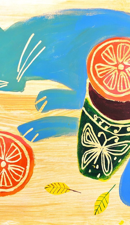 Me and orange by Irina Plaksina