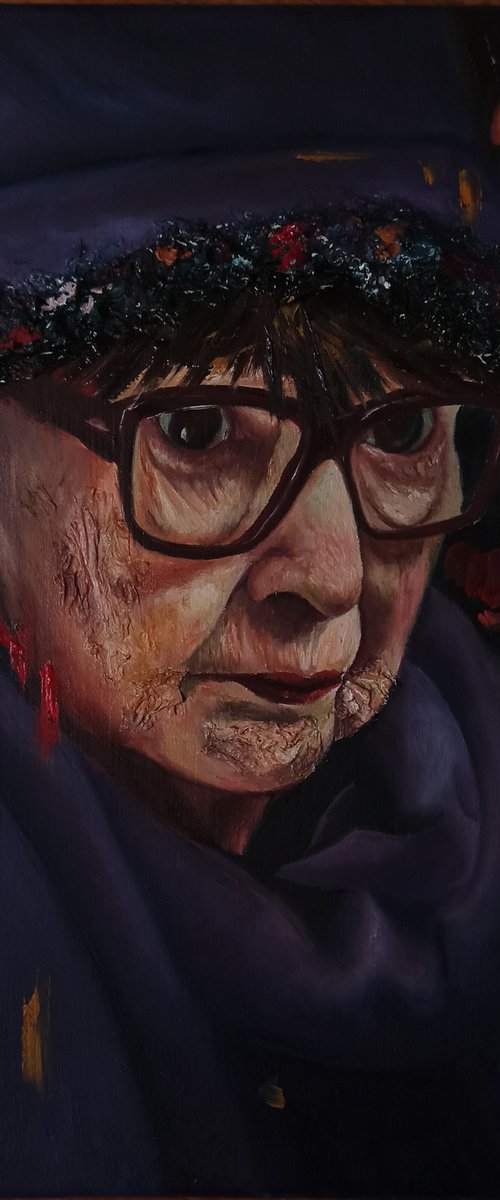 Zia Rose -portrait irregular #11 by Laura Muolo