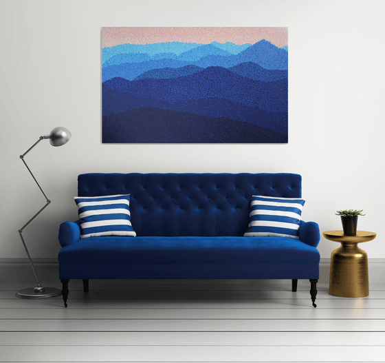 Mountains  /  ORIGINAL ACRYLIC PAINTING