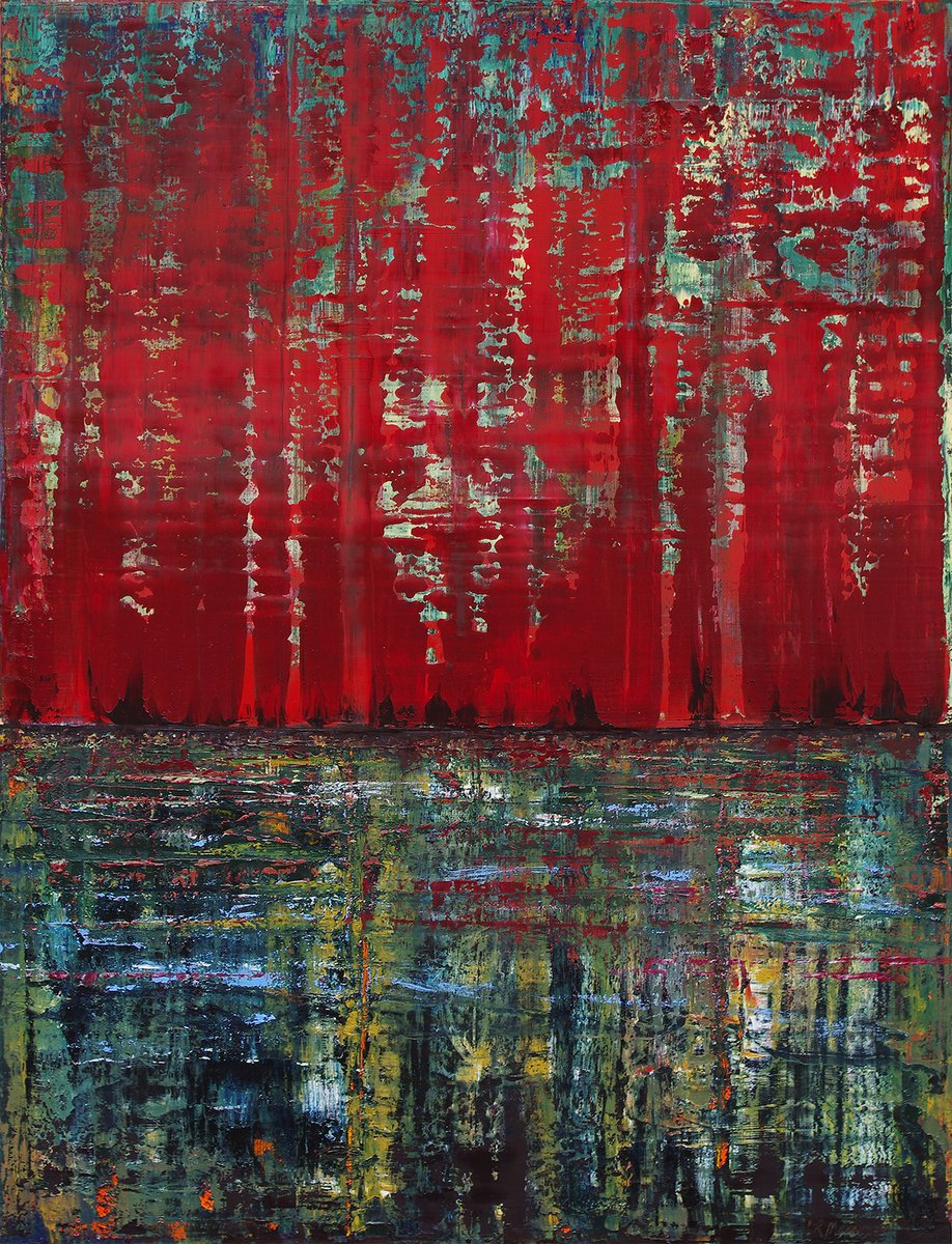 Abstract Oil Painting By Richard Manning, 30 X 40", Dream-31, Original Artwork