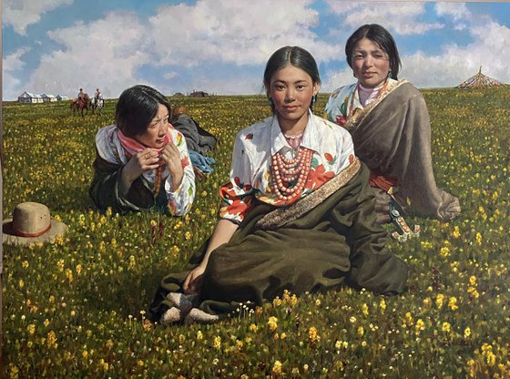 Sea of Flowers on the Plateau