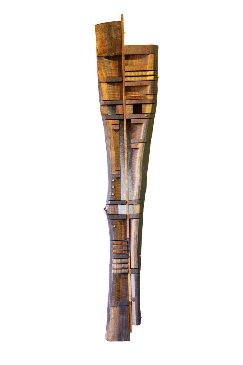 Amenhotep - wood wall sculpture by Sava Draganov