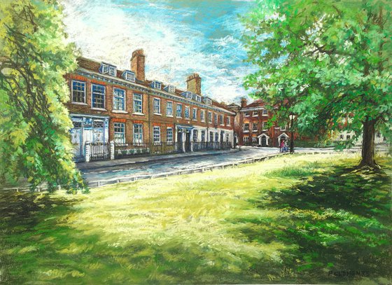 Row of houses on Richmond Green