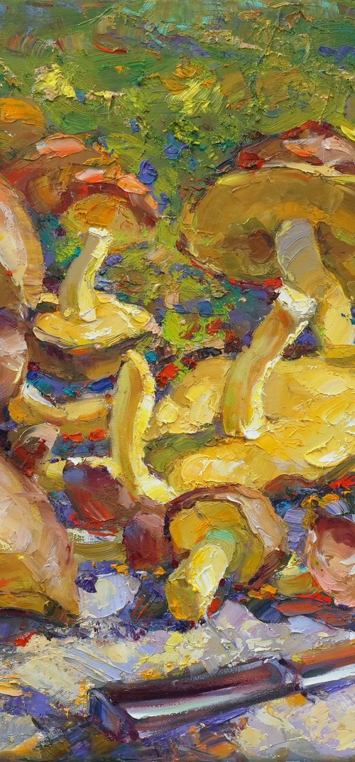 Butter mushrooms by Alisa Onipchenko-Cherniakovska